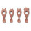 LIVA SILICONE SPOON 4P SAFARI/ROSE 21