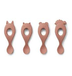 LIVA SILICONE SPOON 4P SAFARI/ROSE 21
