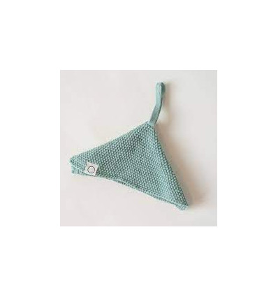 KNITTED PACIFIER HANGER GREEN 22