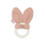 BIJTRING SIL BUNNY EARS ROSEWOOD 22
