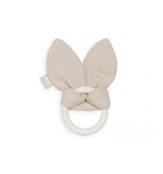 BIJTRING SIL BUNNY EARS NOUGAT 22