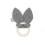 BIJTRING SIL BUNNY EARS STORM GREY 22
