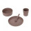 DISH SET PP/CELLUL UNI CHOCO 24