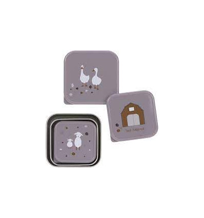 SNACKBOX RVS 3P TINY FARMER LILAC 251