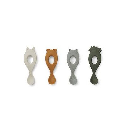 LIVA SILICONE SPOON 4-PACK HUNTER 202