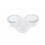 B-BOWLS GLASS WIT-GRIJS-BLAUW (3PCS) 25