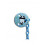 ANAT. SPEENKETTING ROND BLUE PANDA 21