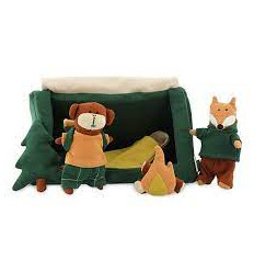PUPPET WORLD L CAMPING BROWN 232