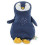 PLUSH TOY SMALL MR. PENGUIN BLUE 024
