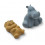 VIKKY BATH TOYS 2P SAFARI/WHALE BLUE 21