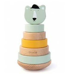 WOODEN STACKING TOY MR. POLAR BEAR 25