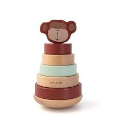 WOODEN STACKING TOY MR. MONKEY 25