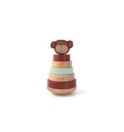 WOODEN STACKING TOY MR. MONKEY 25