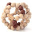 WOODEN BEADS BALL RUST 25