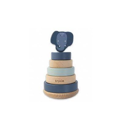 WOODEN STACKING TOY MRS. ELEPHANT 25