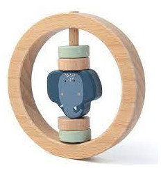 WOODEN RATTLE MRS. ELEPHANT 232