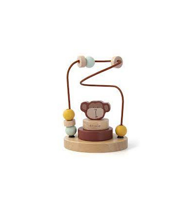 WOODEN BEADS MAZE MR. MONKEY 25