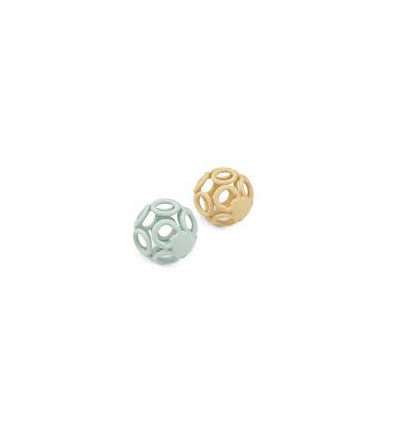 JASMIN TEETHER BALL 2P DUSTY MINT 21