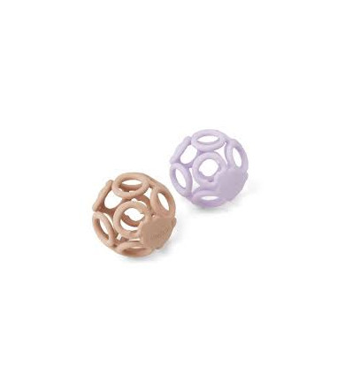 JASMIN TEETHER BALL 2P LAVENDER ROSE 21