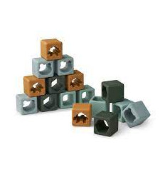 LOREN BUILDING BLOCKS 16P GREEN 21