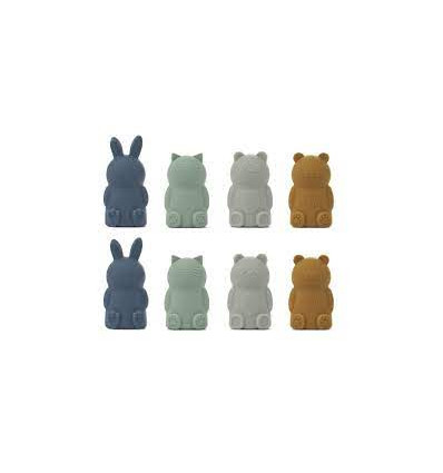 JIM FINGER PUPPETS 8P BLUE MULTI MIX 21