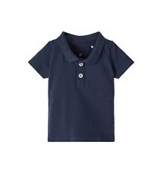 NBMFLEMMING SS POLO TOP DARK SAPPHIRE