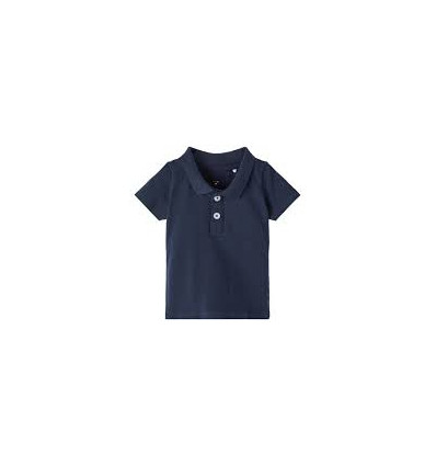 NBMFLEMMING SS POLO TOP DARK SAPPHIRE
