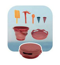 7 IN 1 SAND TOYS RED 22