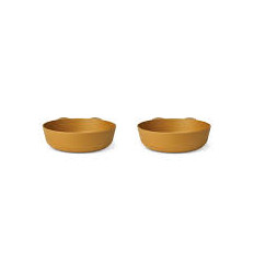 SOLINA BOWL 2P RABBIT/GOLDEN CARAMEL 22
