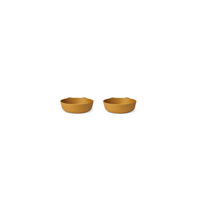SOLINA BOWL 2P RABBIT/GOLDEN CARAMEL 22
