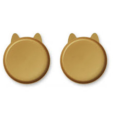 MAE PLATE 2P RABBIT/GOLDEN CARAMEL 22