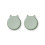 MAE PLATE 2-PACK RABBIT DUSTY MINT 22