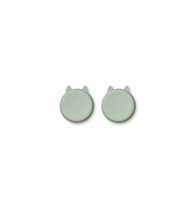 MAE PLATE 2-PACK RABBIT DUSTY MINT 22