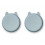 MAE PLATE 2-PACK RABBIT SEA BLUE 22