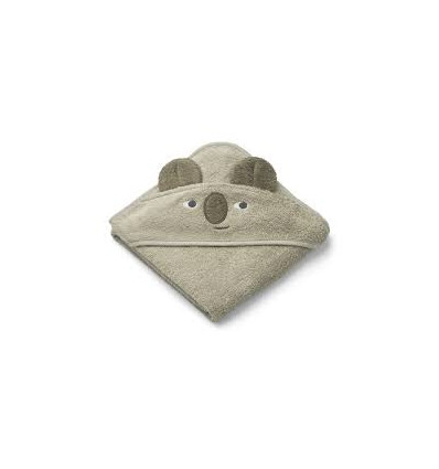 ALBERT HOODED TOWEL KOALA/MIST 22