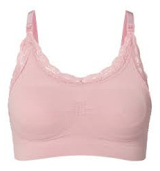 SEAMLESS NURS BRA LACE P MAUV XL/XXL 23