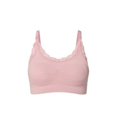 SEAMLESS NURS BRA LACE P MAUV XL/XXL 23