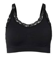 SEAMLESS NURS BRA LACE BLACK XL/XXL 23