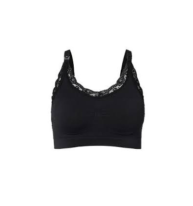 SEAMLESS NURS BRA LACE BLACK XL/XXL 23