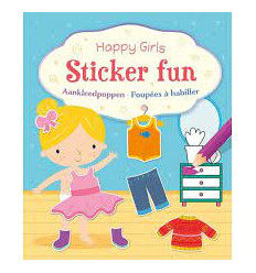 HAPPY GIRL STICKER FUN AANKLEEDPOPPEN 22