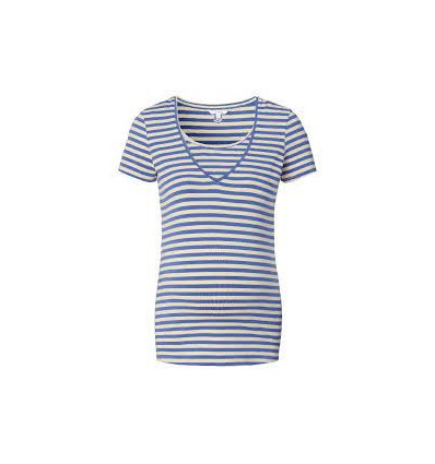 TEE NURSING SS STRIPE HOLLEY BLAUW S