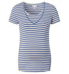 TEE NURSING SS STRIPE HOLLEY BLAUW XS