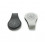 LEATHER CLIPS BLACK BLACK/GREY 24