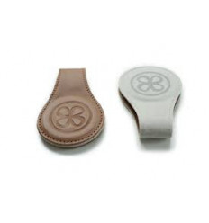 LEATHER CLIPS BROWN BROWN/GREY 24
