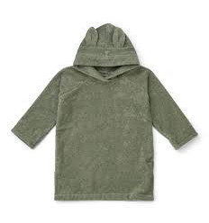 ILJA BATHROBE PONCHO RABBIT GREEN3-4Y 22