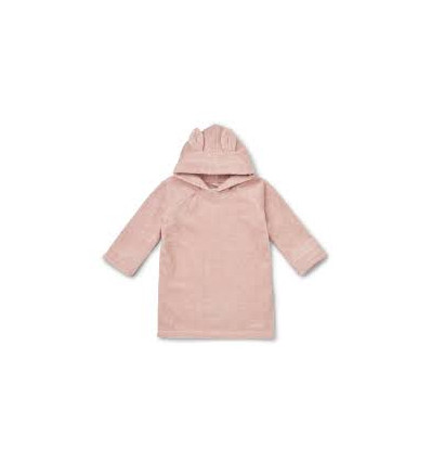 ILJA BATHROBE PONCHO RABBIT ROSE 3-4Y 22