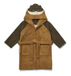 LILY BATHROBE SUPERHERO/CARAMEL 3-4Y 21