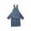 LILY BATHROBE RABBIT BLUE WAVE 5-6Y 202