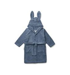 LILY BATHROBE RABBIT BLUE WAVE 5-6Y 202