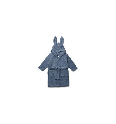 LILY BATHROBE RABBIT BLUE WAVE 5-6Y 202